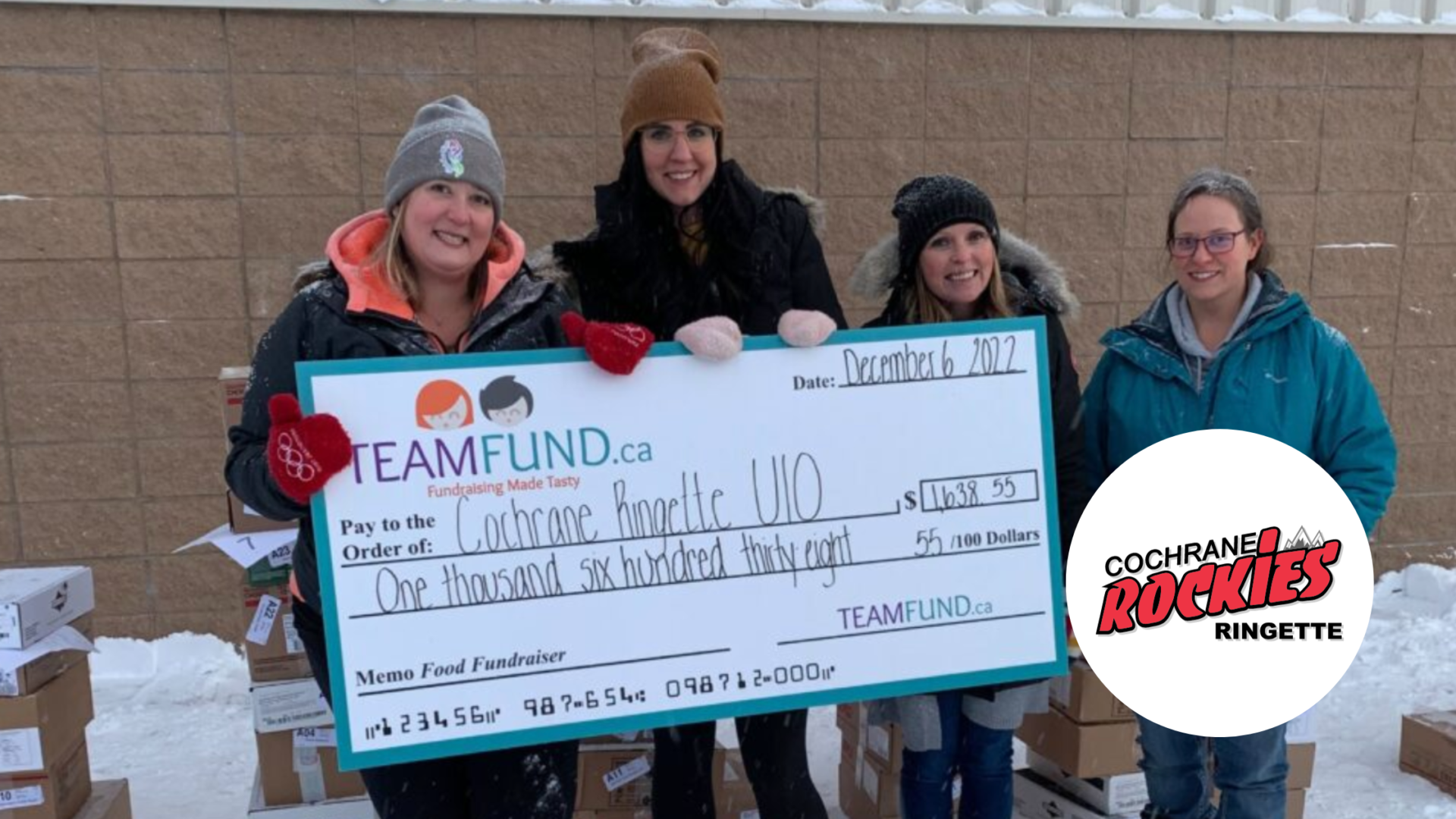 Cochrane Ringette Food Fundraising Raises Over $1,500 for U10 Team