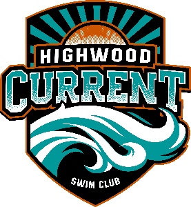 Highwood Current Swim Club logo. 