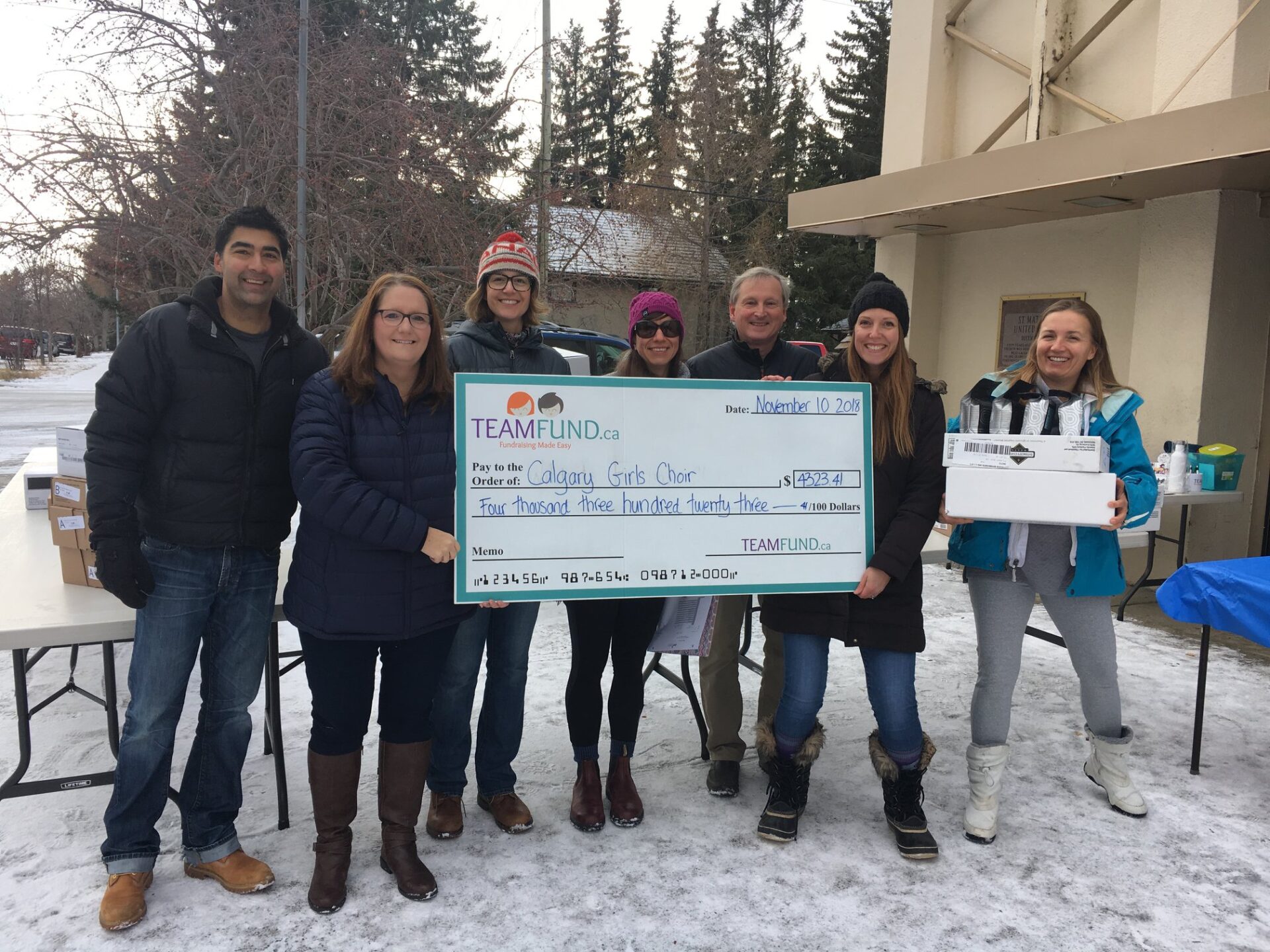 CalgaryGirlsChoirCheque | TeamFund Fundraising