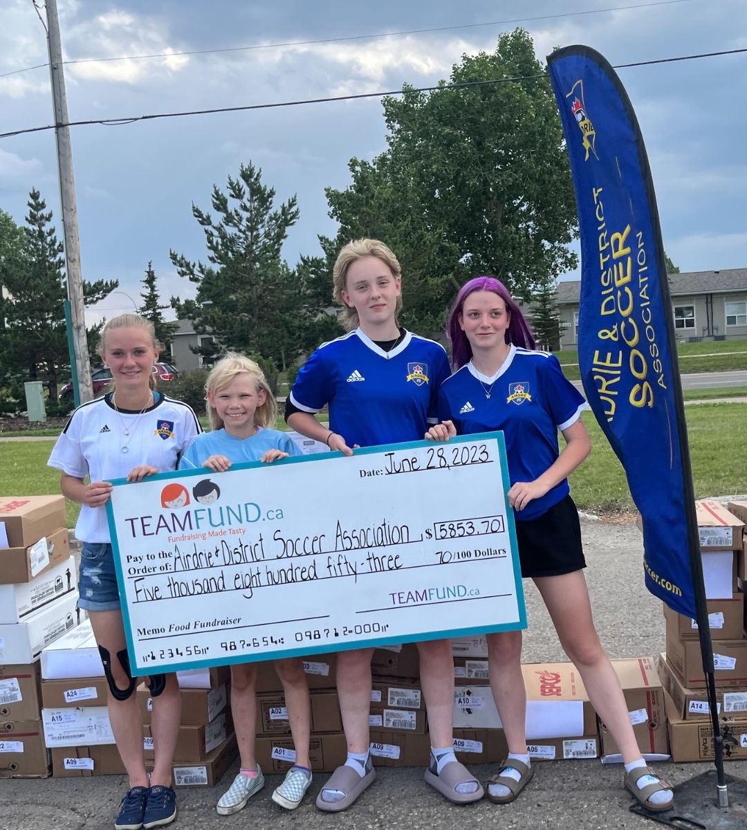 Airdrie & District Soccer Association raised over $5800 in their June 2023 Fill Your Freezer fundraiser.