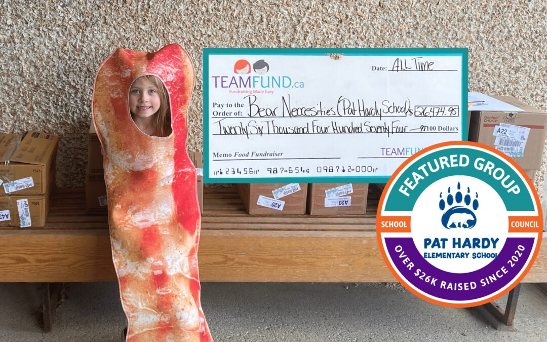 Bear Necessities of Pat Hardy Elementary School has raised $26K for learning tools with food fundraising from 2020-2023.