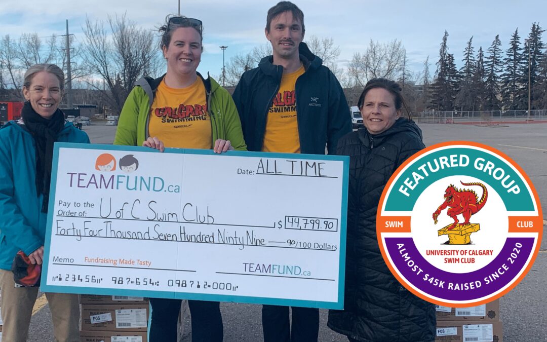 University of Calgary Swim Club has raised almost $45,000 with TeamFund food fundraisers.