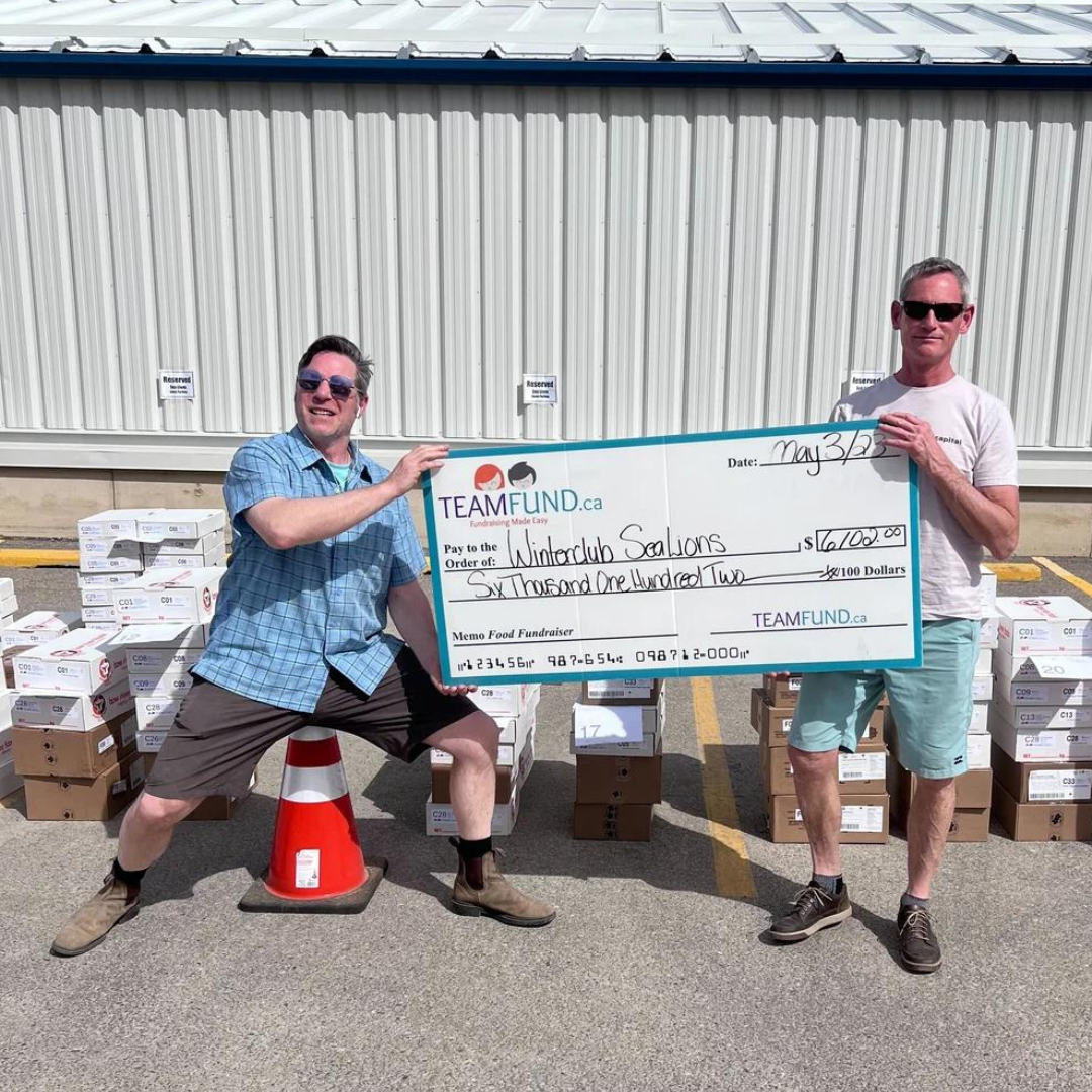 Calgary Winter Club Sea Lions raised $6102 in May 2023 for their booster fund.