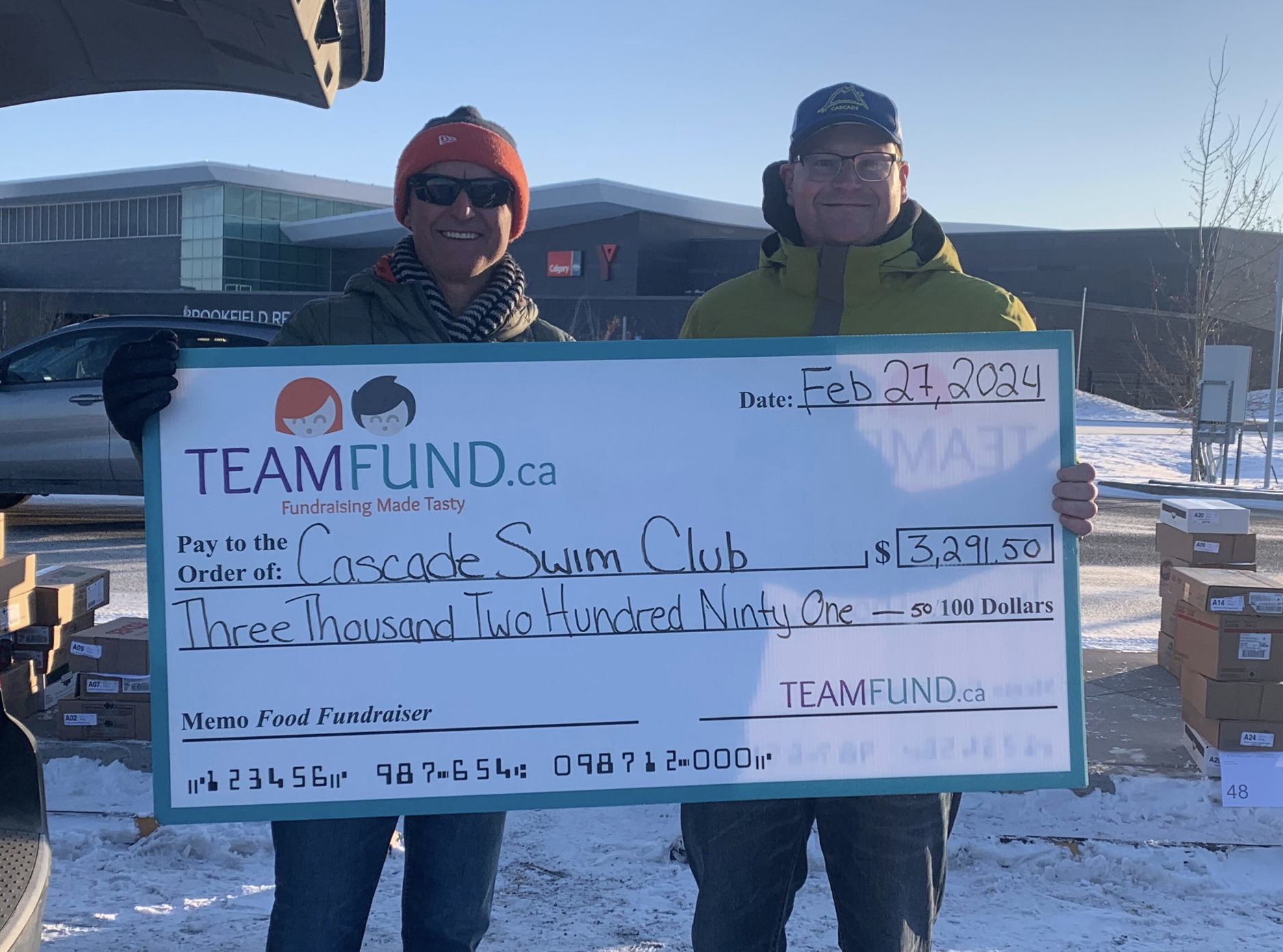 University of Calgary Swim Club raised $6455 in their Fall 2023 meat fundraising campaign with TeamFund.