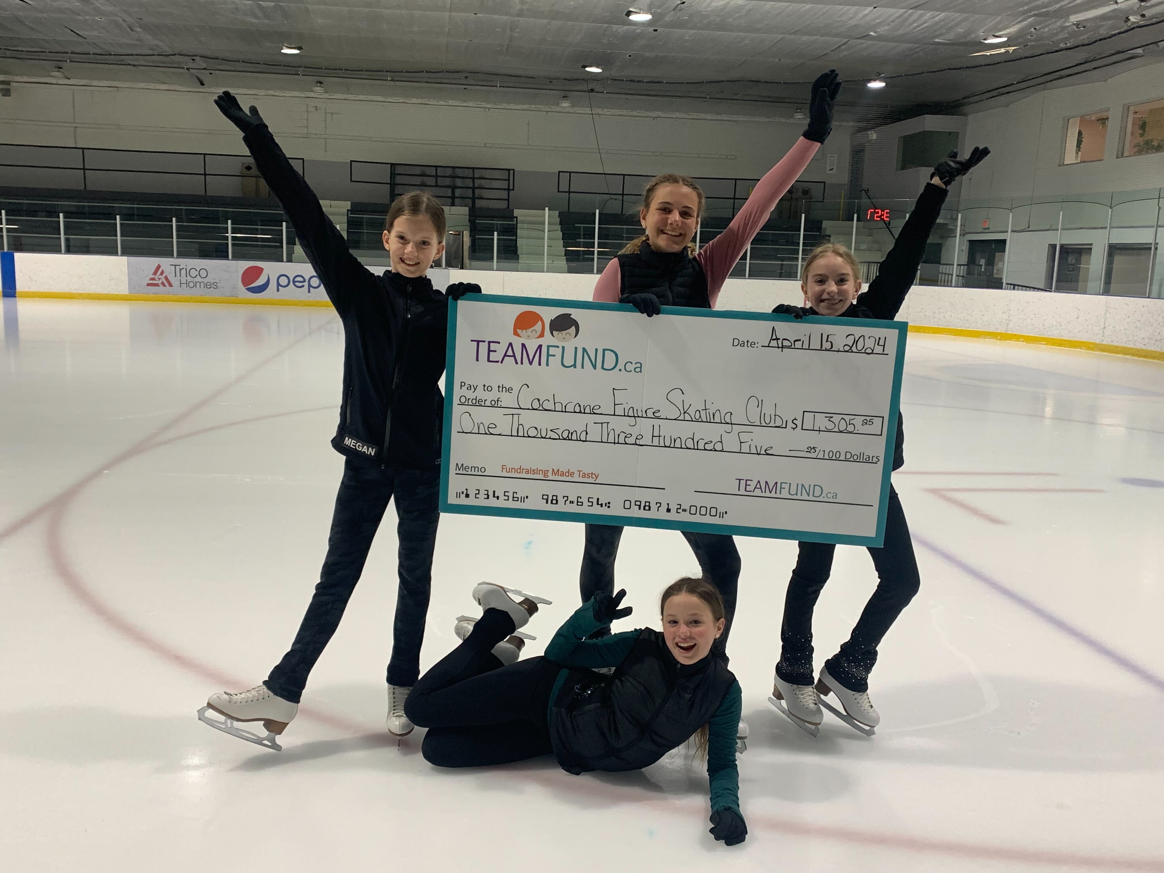 Wolverines Hockey Club, delivery in Calgary, June 2023. Holding cheque of all time raised over $36,000.