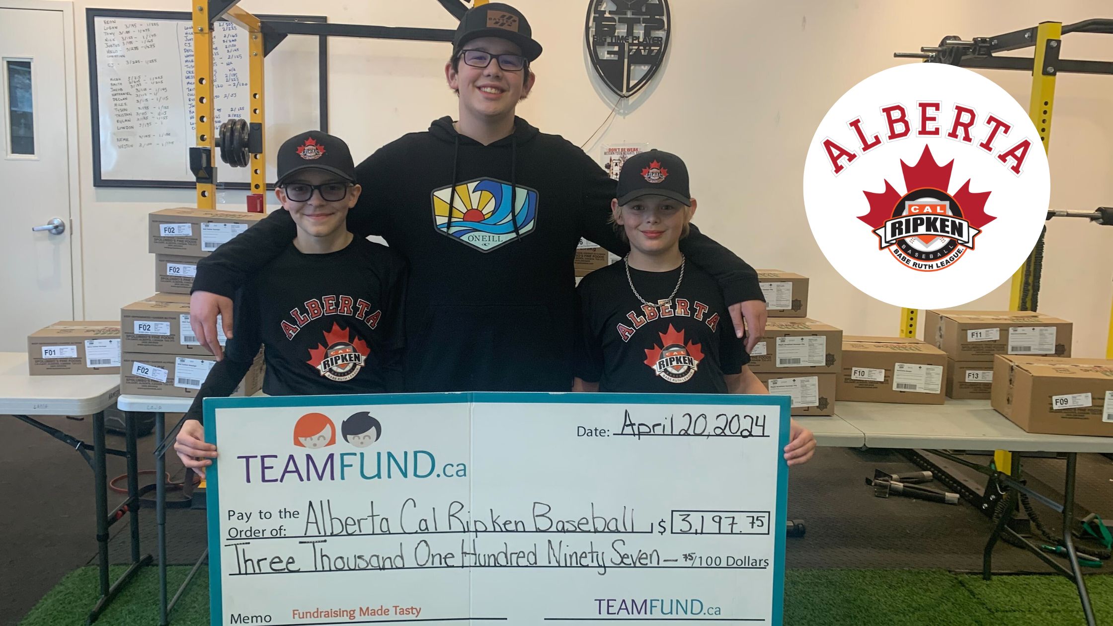 Alberta Cal Ripken Baseball Raises Over $3K This Spring with Local Food Favourites