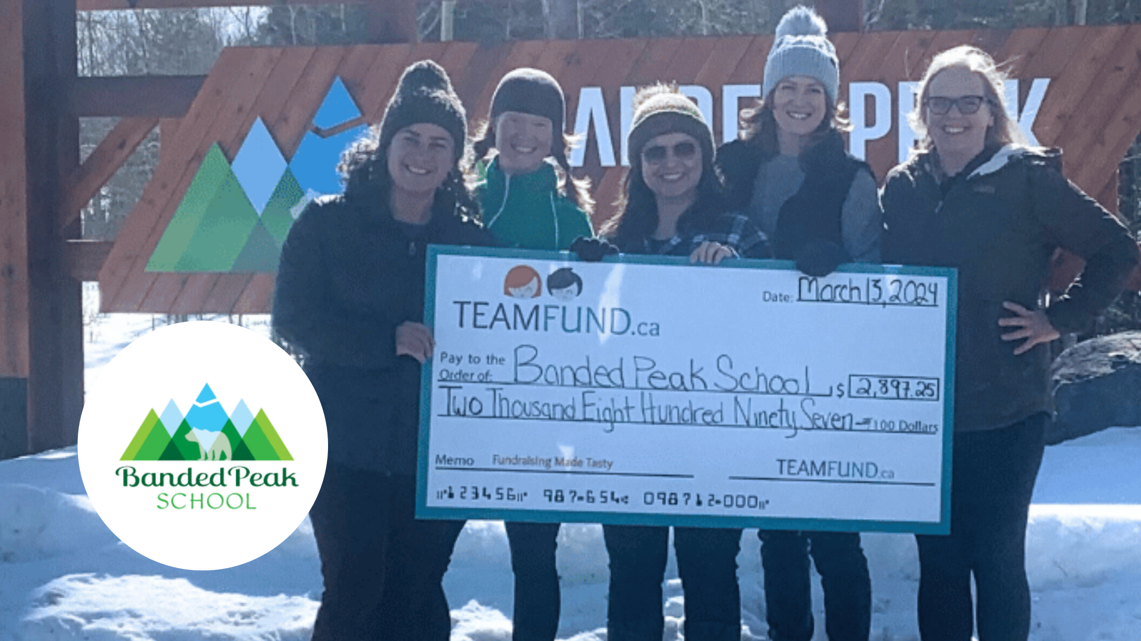 Banded Peak School Raises Over $2800 for Cross Country Ski Equipment