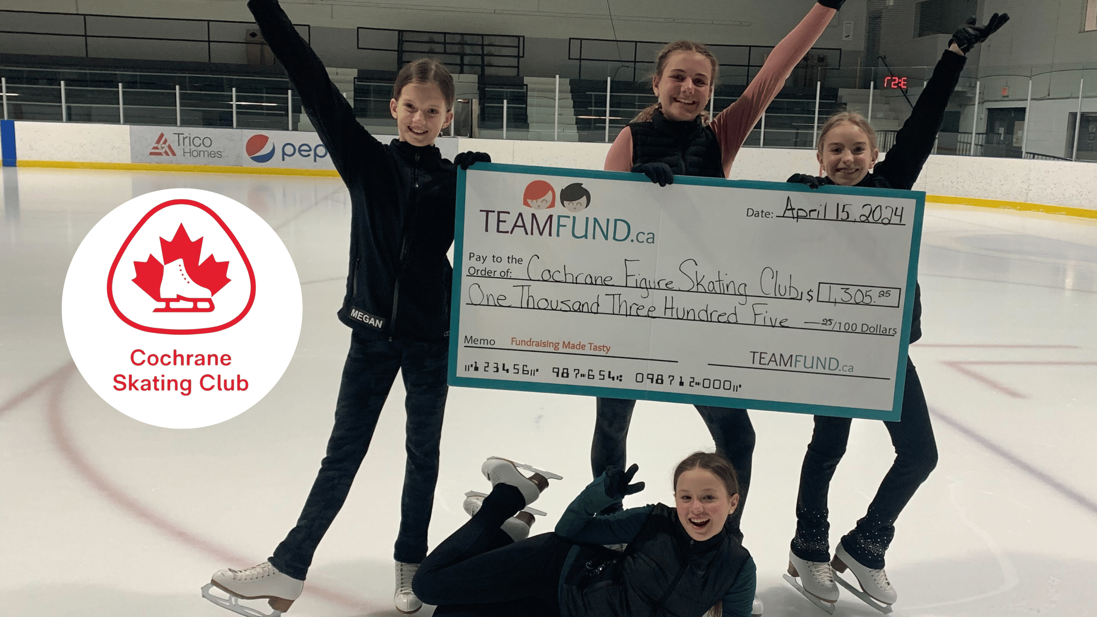 Cochrane Skating Club Raises $1300 For Athletes & Competitions