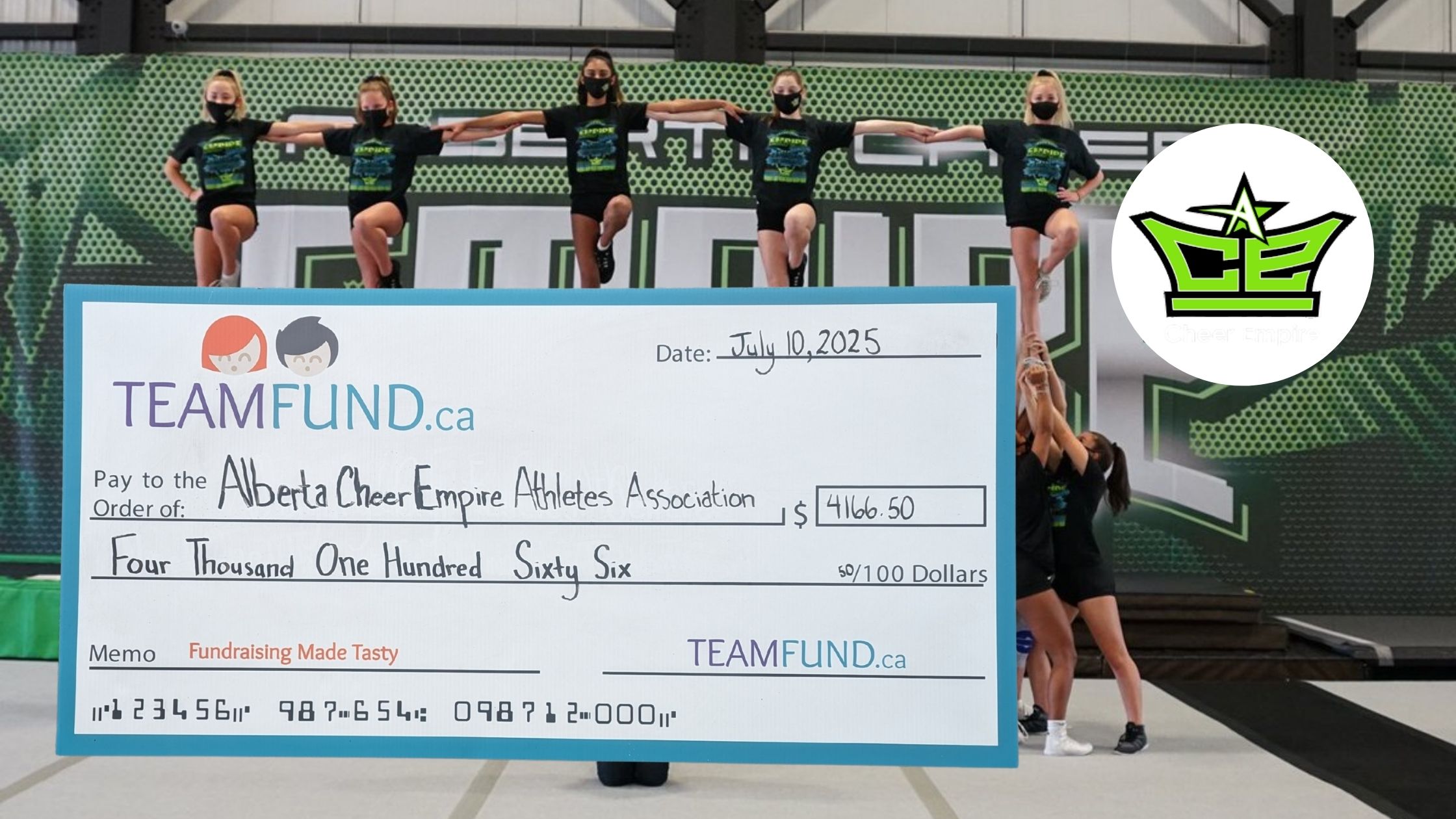 Alberta Cheer Empire Raises Over $4100 with TeamFund – Cheer Fundraising