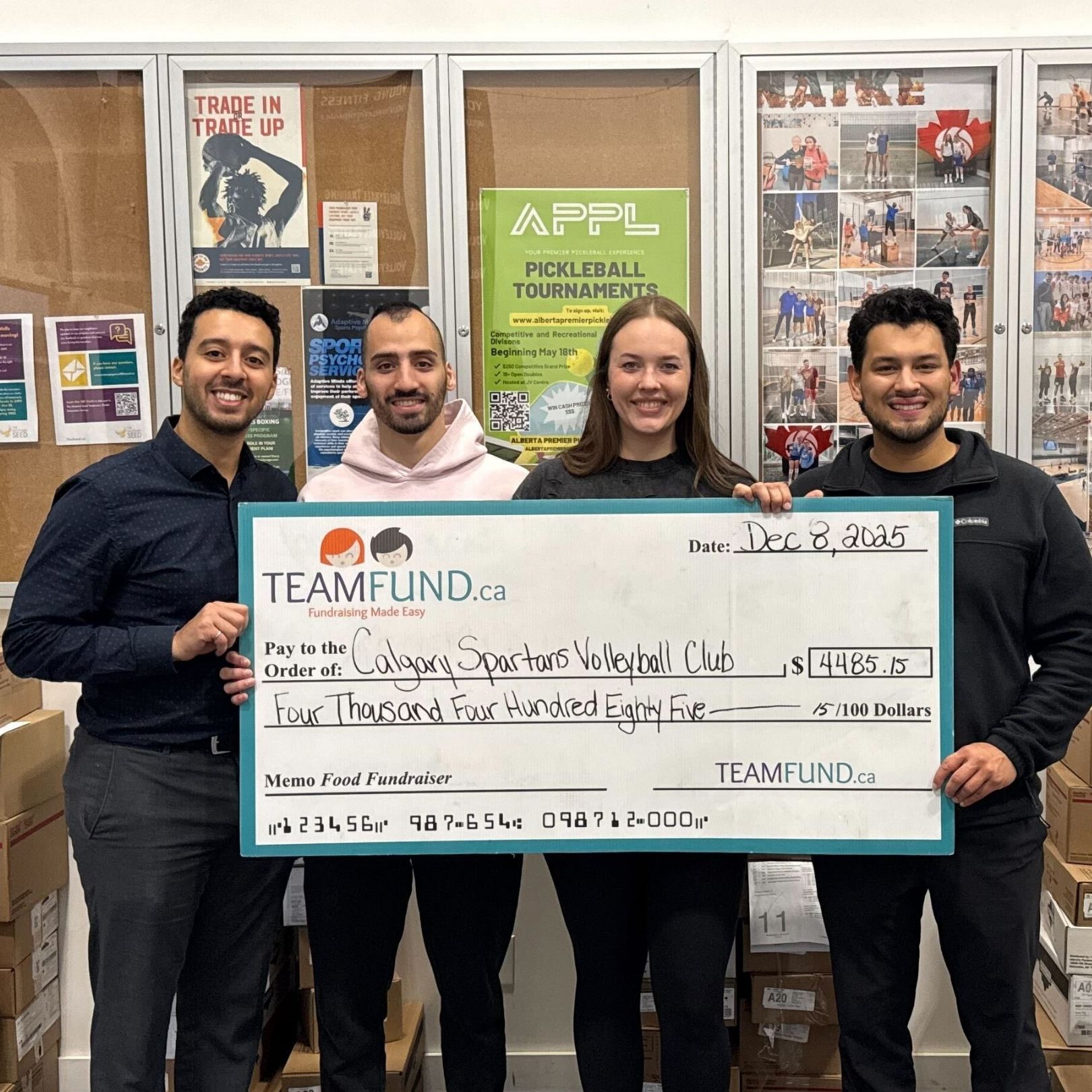 CalgarySpartans-VolleyballFundraiser Altadore Gymnastics Club logo.