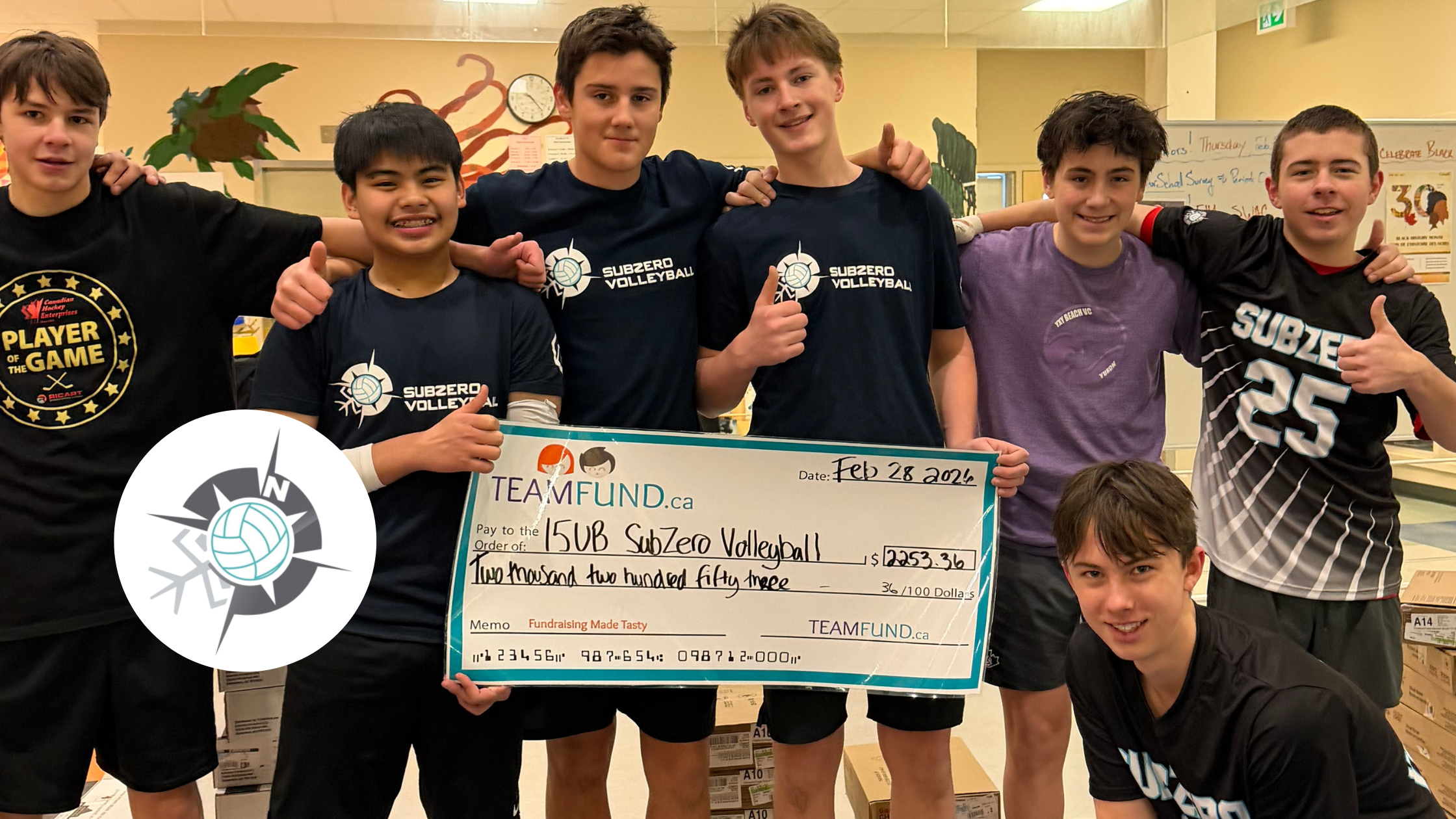 Subzero Volleyball Club Raises $2,253 with Food Fundraising in Whitehorse